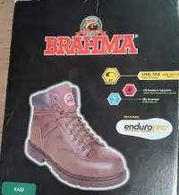 Brand New Men's Brahma Steel-Toe Size 10 -Raid