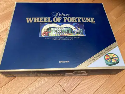1986 Deluxe Wheel of Fortune Board TV Game Appears Complete, View more