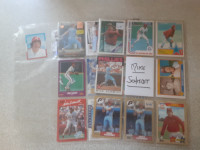 CARTES DE BASEBALL VINTAGES DE MIKE SCHMIDT PHILLIES