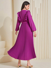 Pleated midi dress 