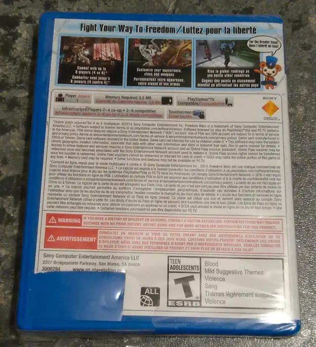 Freedom Wars Sony PlayStation PS Vita Brand New Sealed in Sony PSP & Vita in City of Toronto - Image 3