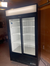 True GDM-37- " Two Glass Door Refrigerator 