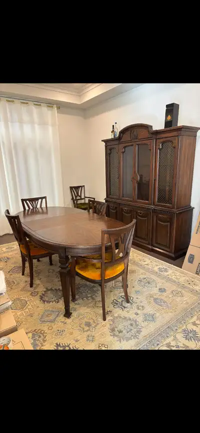 Vintage Dining Room Table and Chairs Set, View more