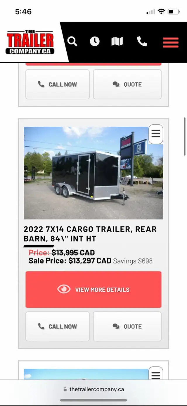 2022 Weber 14’ enclosed  in Cargo & Utility Trailers in Kingston - Image 2