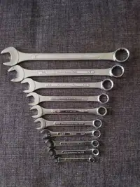 Various SAE Combo Wrenches