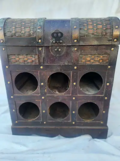 Vintage Rustic Wine Rack. Storage Decor, View more