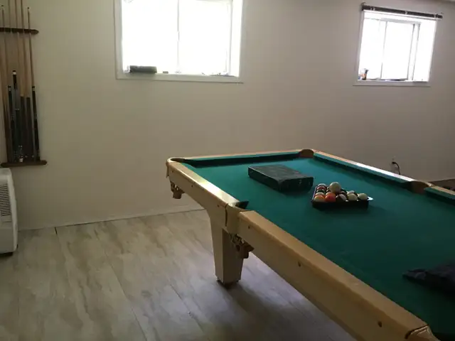 solid wood pool table-must go by Aug 16 good quality