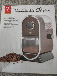 president's choice burr (coffee) grinder pc994 unused unopened