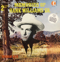 HANK WILLIAMS Sr. Vinyl LP - 2 Album Set 1970s Original Vinyl