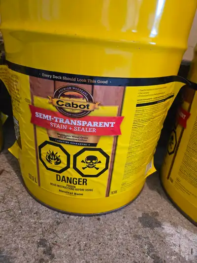 New 5 Gallon High End Fence and Deck Stain + Sealer, View more
