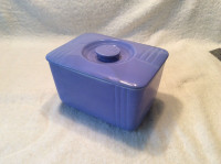  Hall Westinghouse Refrigerator Dish Delphinium Blue with Lid