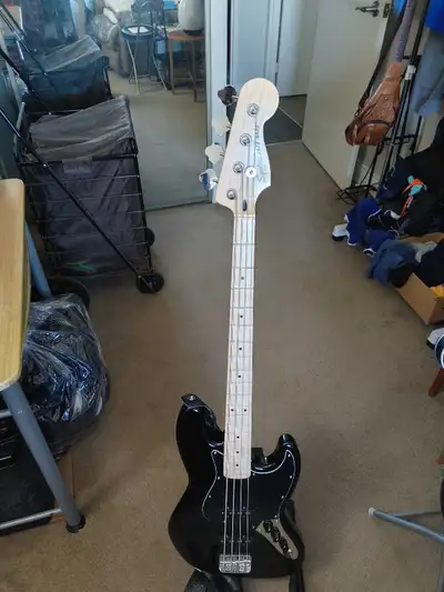 Fender Squier jazz bass guitar., View more