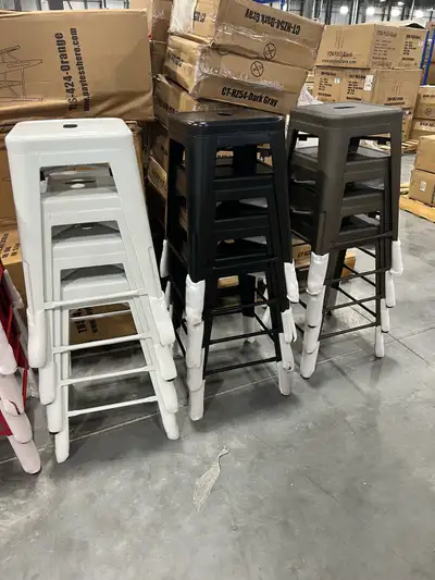 New stackable metal bar stool $33, View more