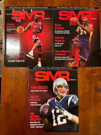 PSA official magazines: Jordan, Kobe and Brady