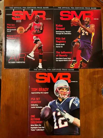 Lot of 3 official PSA magazines Shipping available at buyers expense