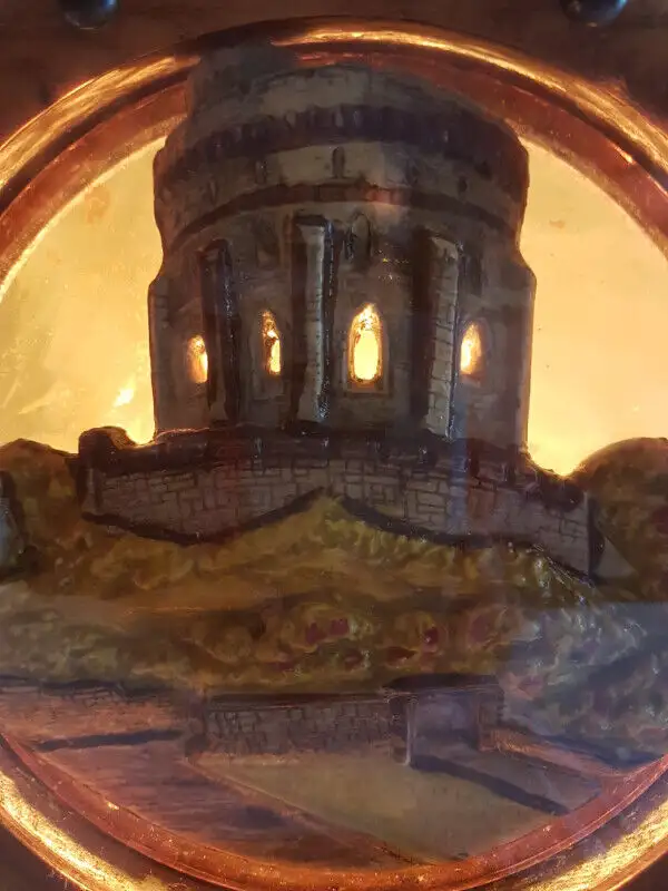 Art Deco  ships Wheel light lamp Mid century in Arts & Collectibles in Barrie - Image 3