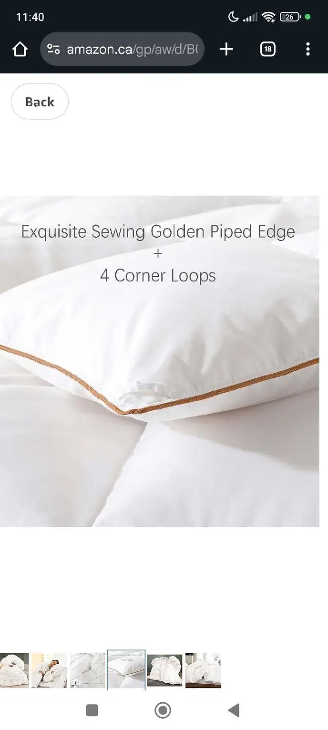 Puffy White Goose/Duck Feather Down Comforter, All Season Warmth62854390596610123