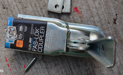 Boat trailer parts, roller, winch, and trailer coupler, View more