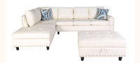 Lilly Reversible Sectional With Storage Ottoman refined living 