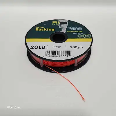 Rio Products Darcon Fly Line Backing 20lb Test 200 Yards Orange, View more
