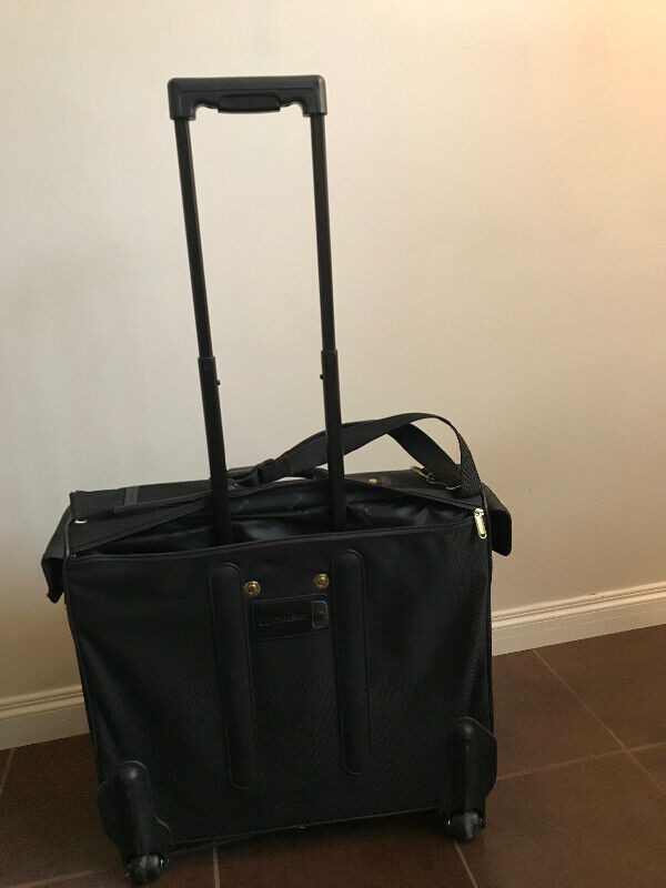Delsey Black Garment Luggage With Wheels in Other in Calgary - Image 3