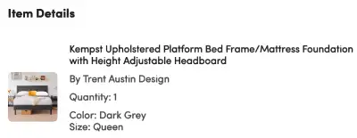 Queen bed frame , View more