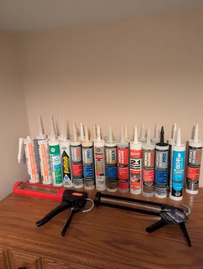 Caulking materials and guns, View more