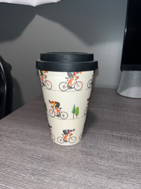 Small-Sized Bike Mug with Rubber lid