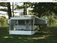 Tent trailer Add-a-room, screened enclosure.