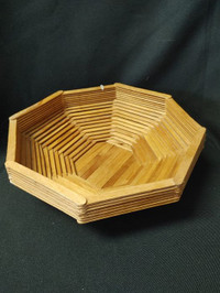 Vintage Popsicle Stick Bowl