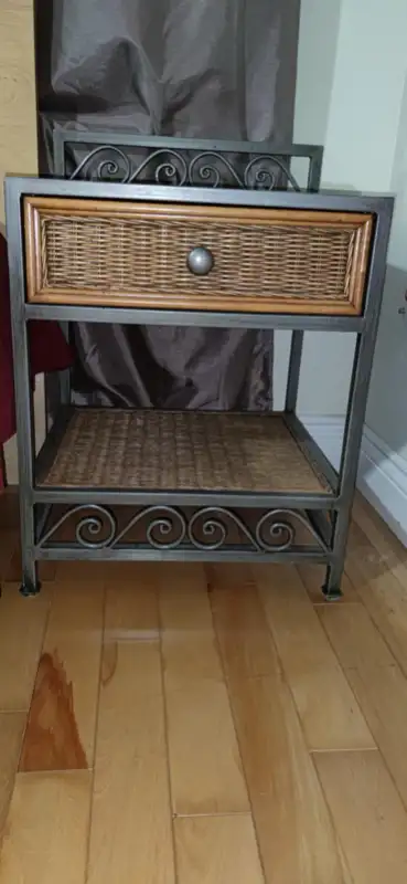 Pier 1 Queen size Headboard +Bed frame+Mattress+Boxspring in Beds & Mattresses in Charlottetown - Image 6