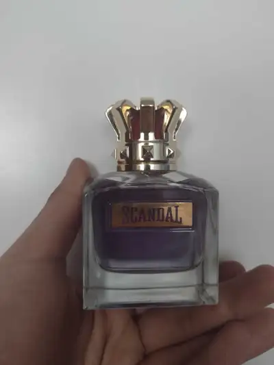 Full bottle sprayed couple times mens scandal cologne