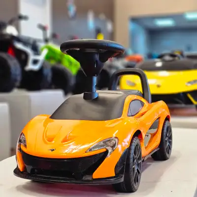 Toddler McLaren Push Cars Ride On Toys w/ Leather Seats & Music, View more