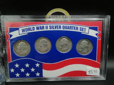 1942-45 United States Mint World War ii Silver Quarter Coin Set $45 The 1942-1945 United States Mint...