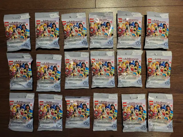 LEGO Disney 100 Minifigures Complete Set of 18 (Brand New)