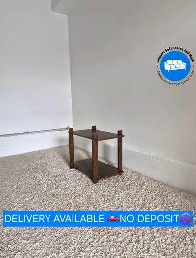 DELIVERY AVAILABLE Small Brown Side Sofa Table / Coffee Table, View more