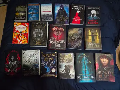 Books for sale. Prices in Description, View more