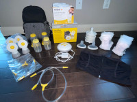 Medela Swing Maxi Double Electric Breast Pump w/ NEW accessories