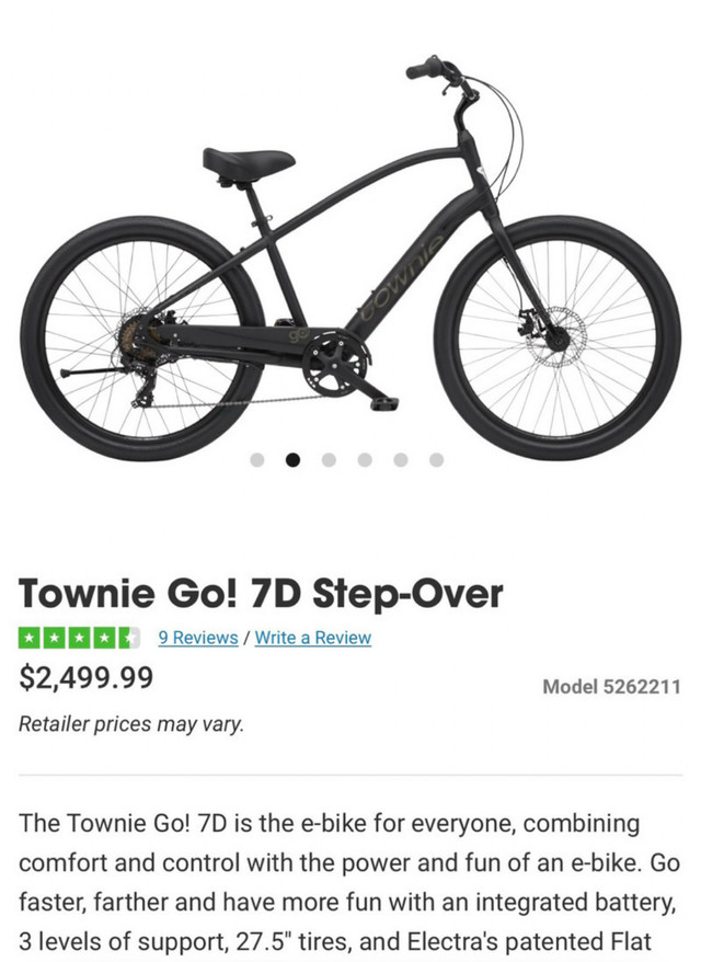 Electra Townie Cruiser 7D GO E-Bike $1475 OBO  in eBike in St. John's - Image 3