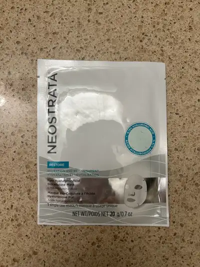 Neostrata Pure Hyaluronic Acid Biocellulose Mask, View more