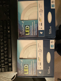 Brand new Illume 4” round LED recessed lighting kit 