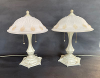 Classy Ivory and Gold Lamps