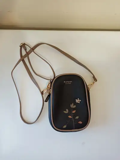 New~Prettyzys Collection Black Crossbody Bag, View more