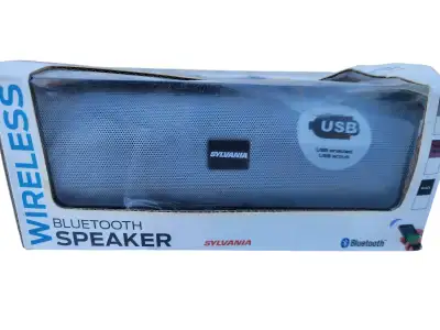 Sylvania Bluetooth Speaker- New in Box- lots of speakers here, View more