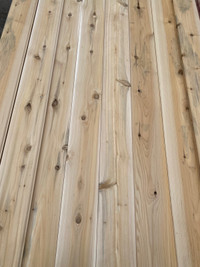 Tongue and groove white cedar
