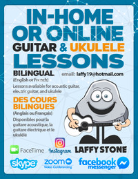 IN HOME OR ONLINE Bilingual Guitar and Ukulele lessons