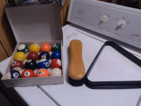 2 inch  8-Ball set with Brush and Rack