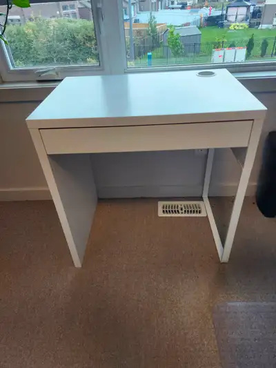 White Micke Ikea Desk for Sale, View more