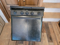 Suburban RV oven with three burner stove top