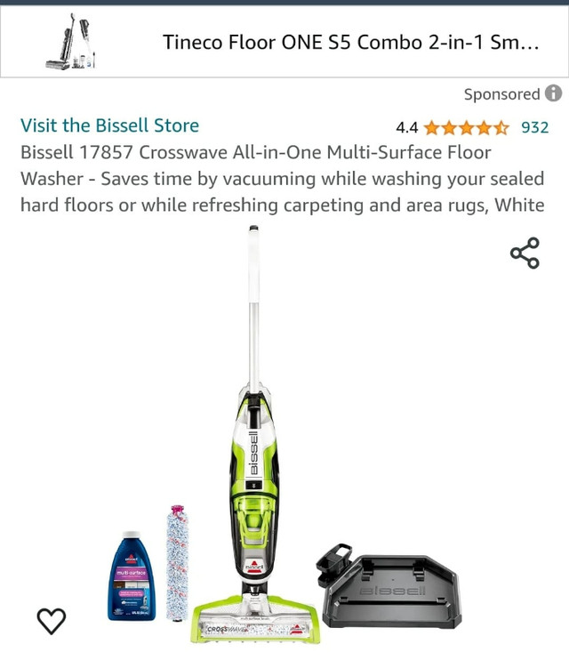 Bissell Multi Surface Floor Cleaner in Vacuums in Edmonton - Image 2